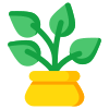 Potted indoor plant icon