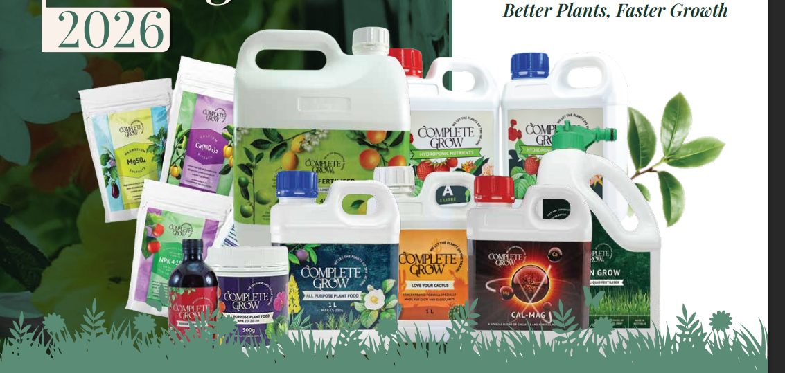 CompleteGrow Australian fertiliser supplier product range