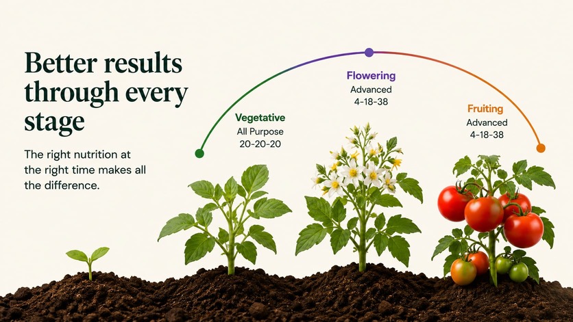 Tomato plants flowering and developing fruit in an Australian spring garden