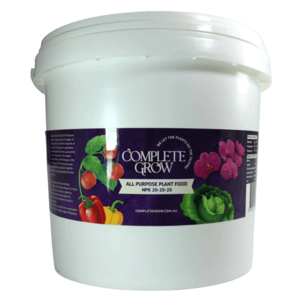 CompleteGrow NPK 20-20-20 water-soluble powder 20 kg tub