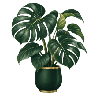 Monstera statement indoor plant