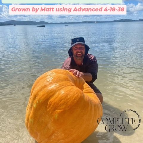 78KG PUMPKIN grown by Matt using Completegrow Advanced 4-18-38🎃 Huge shout out to Matt…